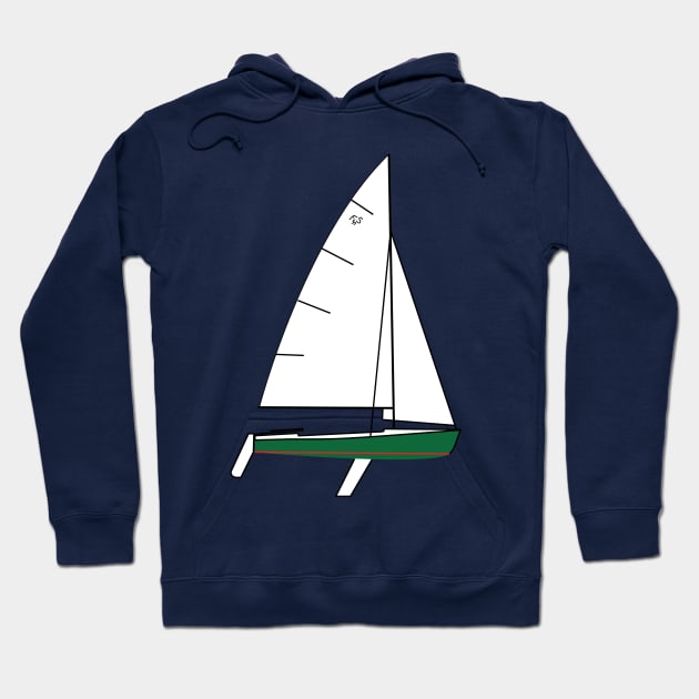 Flying Scot Sailboat Hoodie by CHBB